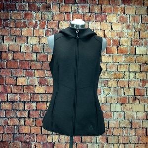 GERRY Weather Resistant Outdoor Women’s Hooded Vest Small Black